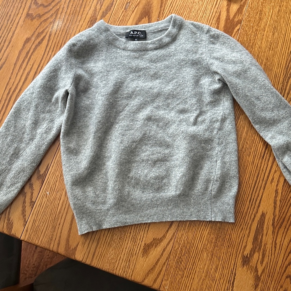 A.P.C. Kids Gray cashmere/ wool Sweater